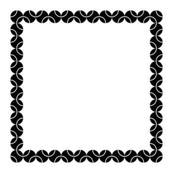 Square Shape Created by Tennis or Padel Ball Silhouette Composition, can use for Decoration, Ornate, Frame Work, Background, Logo Gram, Or Graphic Design Element. Color Editable vector