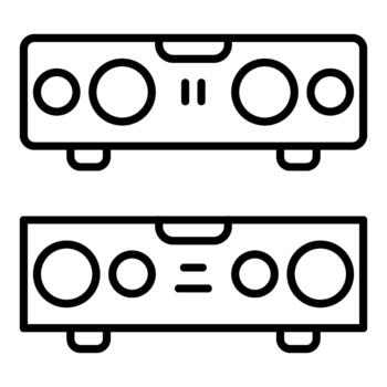 sound bar icon design template simple and modern vector