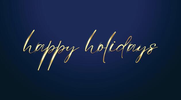 Happy new year golden letters banner on blue background, illustration can use for landing page template ui web mobile app poster banner flyers copy vector