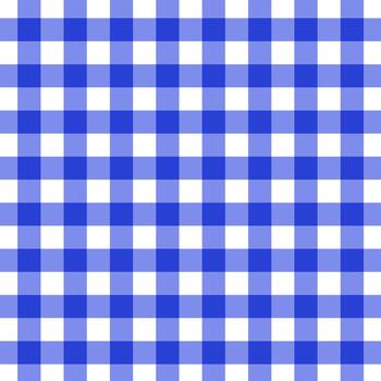 Buffalo Check blue rapport. Plaid pattern. Seamless checkered repeating tile. Check square backdrop. Repeat background tartan. Repeating flannel in simple. Fabric grid print. Abstract texture vector