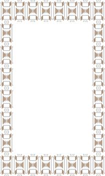 Abstract Colorful Border Frame with Modern Artistic Shapes for Decorative Design vector