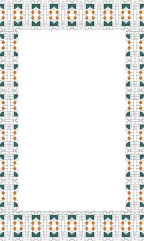 Abstract Circular Border Frame with Modern Pattern Elements for Decorative Layouts vector