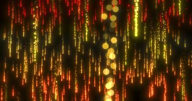 un' dinamico ruscello di raggiante particelle con sentieri immerge voi nel il atmosfera di digitale pioggia - spettacolare animazione per intro o visivo progetti.1112 video