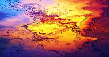 incandescente, senza intoppi fluente contorni creare un astratto carta geografica o biologico modello. senza soluzione di continuità looping animazione. il dinamico struttura con un' raggiante effetto crea un atmosfera di fantasia e Magia. video