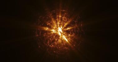 un resumen estrella con brillante rayos crea un fascinante Encendiendo efecto - sin costura animación para introducciones, visual proyectos o antecedentes.1113 video