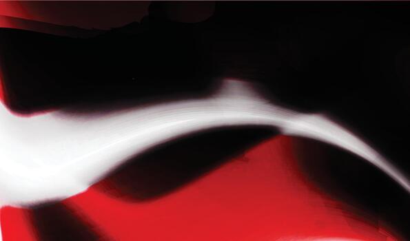 Abstract red black and white flowing shapes with smooth curves and vivid motion artistic digital design vector