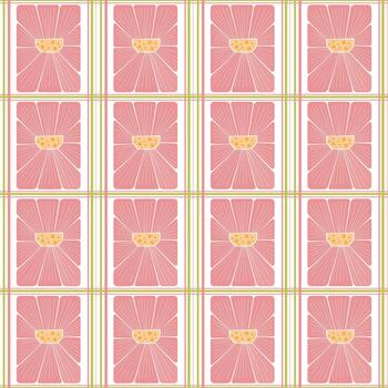 plano Arte Nouveau modelo de resumen botánico decoraciones repitiendo vertical rayas de flores en un soltero floración. para envase papel, estacional textil huellas dactilares, digital papel, y superficie decoración vector