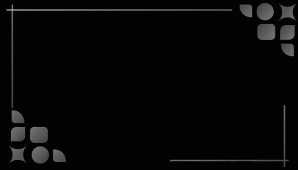 Minimalist Geometric Black Background with Modern Abstract Shapes vector