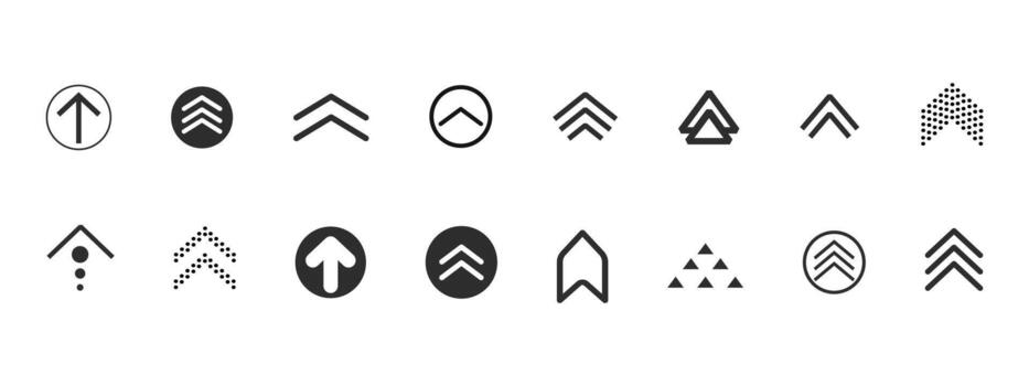 Swipe arrow, scroll slide button. Set simple modern for social media with business infographic. Up arrow Ui button symbol. Swipe Up icons for social media stories. vector