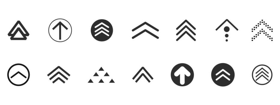 Swipe arrow, scroll or slide button. Simple set modern for social media with business infographic. Up arrow Ui button symbol. Swipe up icons for social media stories vector