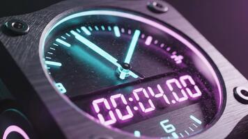 Esperienza tempo nel un' nuovo leggero con Questo dinamico, moderno orologio viso, Perfetto per Tech appassionati e chiunque chi valori elegante, funzionale design video