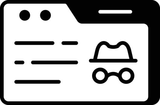 An outline style icon depicting website hacking vector