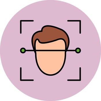 cara escáner agudo tono unidad vector