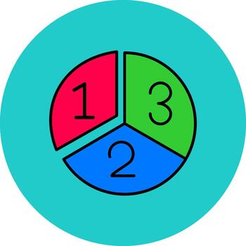 Pie Chart Advanced Shape Texture vector