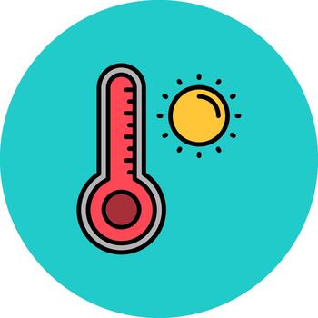 Warm Dynamic Stroke Element vector