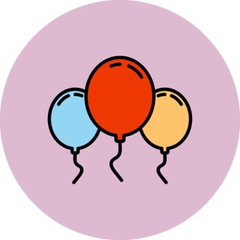 Balloons Smooth Pixel Form vector