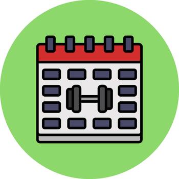 Calender Crisp Display Token vector