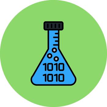 Flask Polished Grid Patch vector