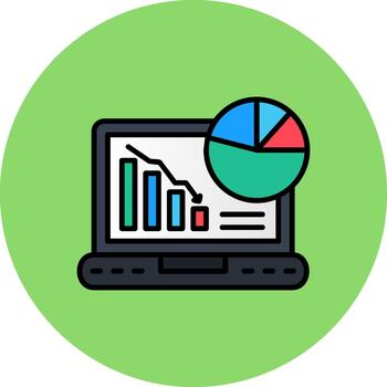 línea grafico limpiar modelo elemento vector