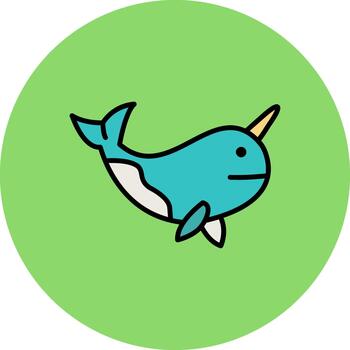 narval Delgado línea modelo vector