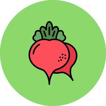 Radish Clean Pattern Element vector