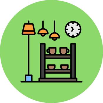 Shelving Clean Pattern Element vector