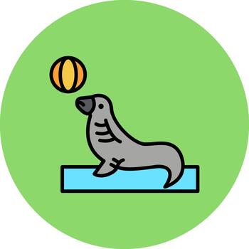 Seal Digital Tone Block vector