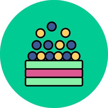 Ball Pool Dynamic Stroke Element vector