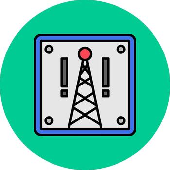 Cell Tower Clear Layer Form vector