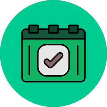 Checkmark Subtle Stroke Patch vector