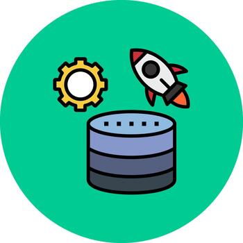 Database Clean Stroke Fragment vector