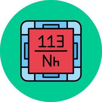 Nihonium Abstract Pattern Block vector