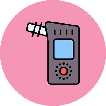 Alcohol Sensor Clear Layer Form vector