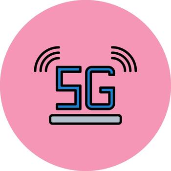 5G Thin Outline Feature vector