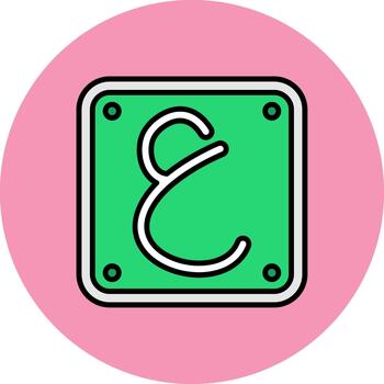 Arabic Language Advanced Shape Texture vector