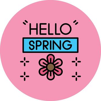 Spring Light Grid Fragment vector