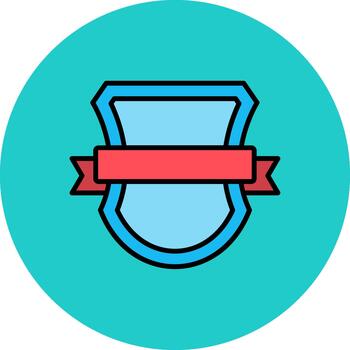 proteger Insignia alta tecnología forma modelo vector