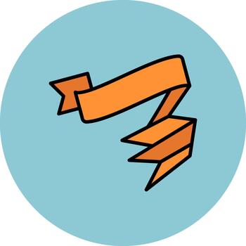 Folded Ribbon High-Tech Shape Pattern vector