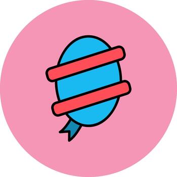 Circle Ribbon Clear Layer Form vector