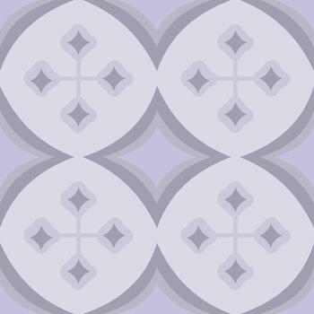 sin costura modelo presentando circular motivos en ligero gris tonos en un suave lavanda antecedentes. vector