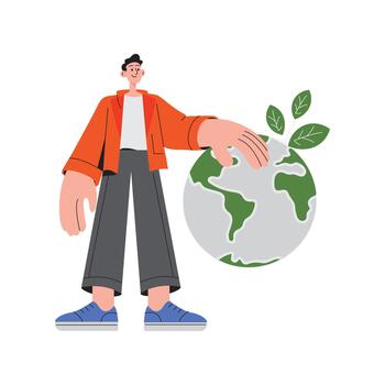 Global Unity Flat Illustration EPS 10 file vector