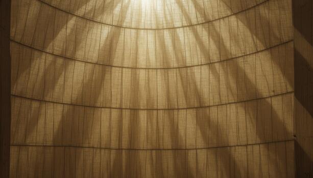 Soft Light Filtering Through Textured Fabric Creates Gentle Shadows in a Warm Setting photo