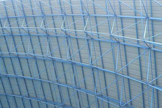 geométrico estampado metal marco estructura arquitectónico detalle en azul sombra foto