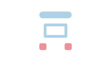 astratto dati struttura visivo simbolo su bianca sfondo video