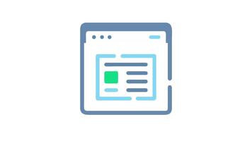 webb browser fönster med Platshållare innehåll ikon grafisk video