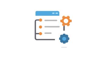 plano ilustração do uma dados em processamento fluxo de trabalho configuração video