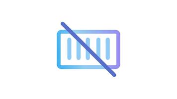 houder niet toegestaan beperking symbool met helling kleuren video