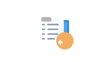 digitale documento caricare icona raffigurante dati trasferimento simbolo video