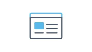 Webseite Vorlage Illustration zum Design Elemente und Anwendung Schnittstellen video