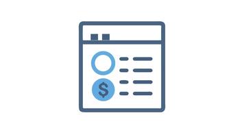 finansiell data analys visa med cirkel Diagram och dollar video